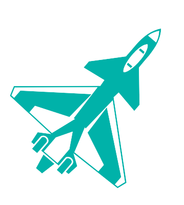 Icon of fighter jet